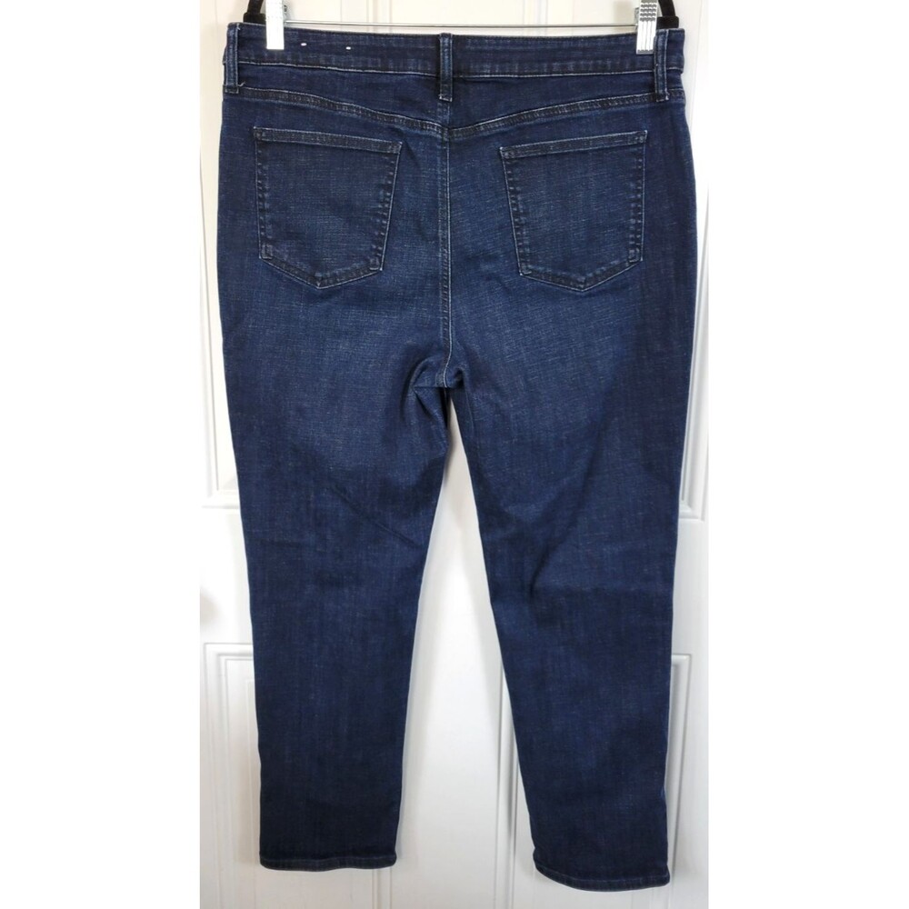 Chico's So Slimming Girlfriend Slim Leg Ankle Jeans Size 12 - Picture 7 of 7
